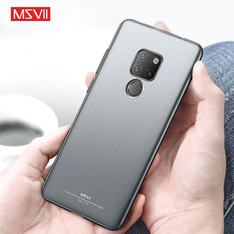 

MSVII Slim PC Matte Frosted phone case huawei Honor 8X 7X 8X 9X Max P20 lite P30 pro Honor 10 View 10 cover Mate 20 20X X cases