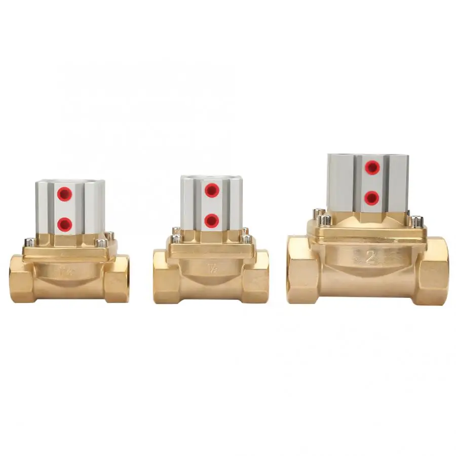 Пневматический клапан управления латунный вакуумный клапан PTFE сальник 0~ 1.0Mpa