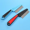 Vendedor Caliente Cepillo de acero inoxidable para quitar piojos de perro, peine para mascotas, mango de plástico lnwDllNd