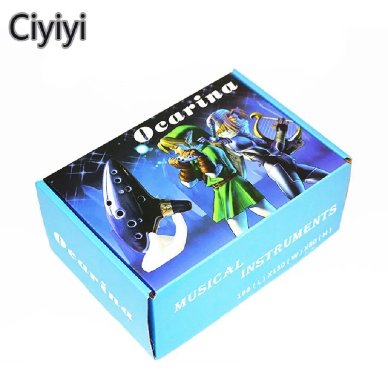 Legend of Zelda 12 Отверстия Окарины Керамика Alto C фигурку игрушки из мультфильма флейта