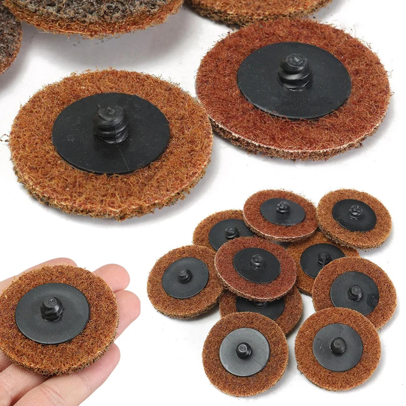 

10pcs 2" Coarse Sanding Disc Metal Sanding Discs Abrasive Pad Roll Lock Disc for Abrasive Tools