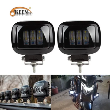 

OKEEN Led bar offroad work light Bar 4.2" 30W 12V 24V Spot beam 3000LM for offroad jeep niva 4x4 atv SUV motorcycles Truck