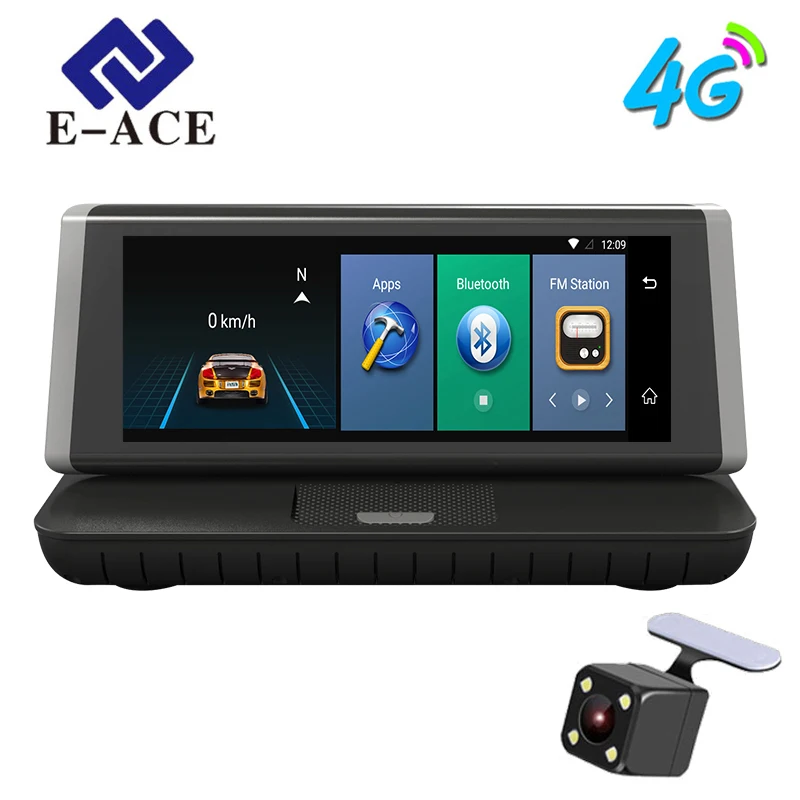 E ACE E02 8inch 4G font b Car b font GPS Navigation Recorder Android 5 1
