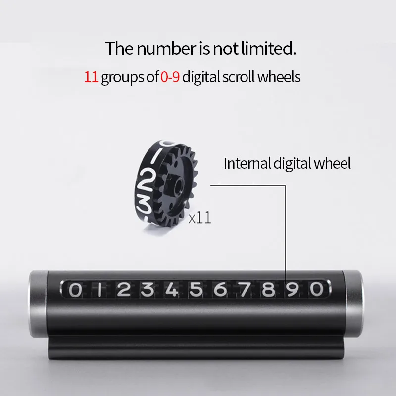 

Car Temporary Parking Card Phone Holder Phone Number Plate Auto Stickers Drawer Style Car-Styling Rocker Switch