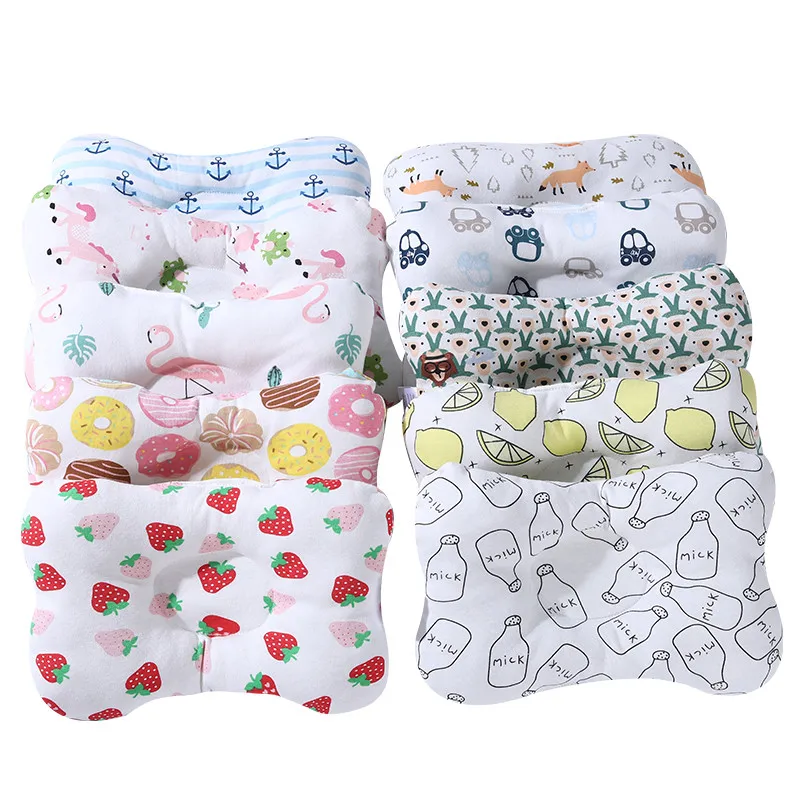 [Simfamily]-almohadas moldeadoras para recién nacidos, cojín de cabeza plana, ropa de cama, almohada antirollo para dormir para bebé, almohada para cuello y cabeza para bebé