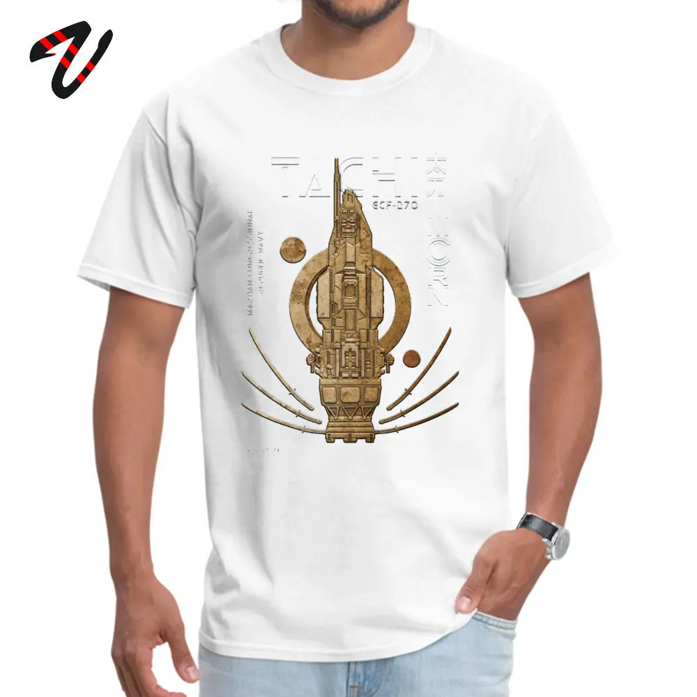 Retro Men's Tops Shirts The Expanse Rocinante Tachi Comics T-shirts Pure Cotton Short Sleeve Family T-shirts Round Collar The Expanse Rocinante Tachi 10857 white