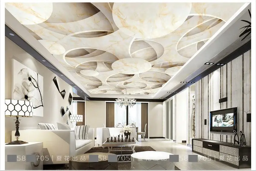 Photo Wallpaper Ceiling Murals 3 D Stone Frescoes Photo Wallpaper Ceiling Murals 3 D Stone Frescoes Wall Paper Living Room Decoration