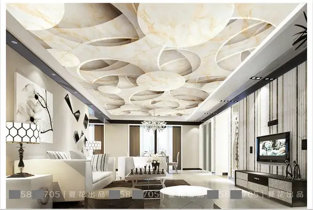 Photo Wallpaper Ceiling Murals 3 D Stone Frescoes Photo Wallpaper Ceiling Murals 3 D Stone Frescoes Wall Paper Living Room Decoration