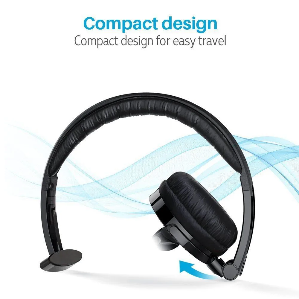 Over head Boom wireless headphone Noise canceling headset with microphone for trucker Driver