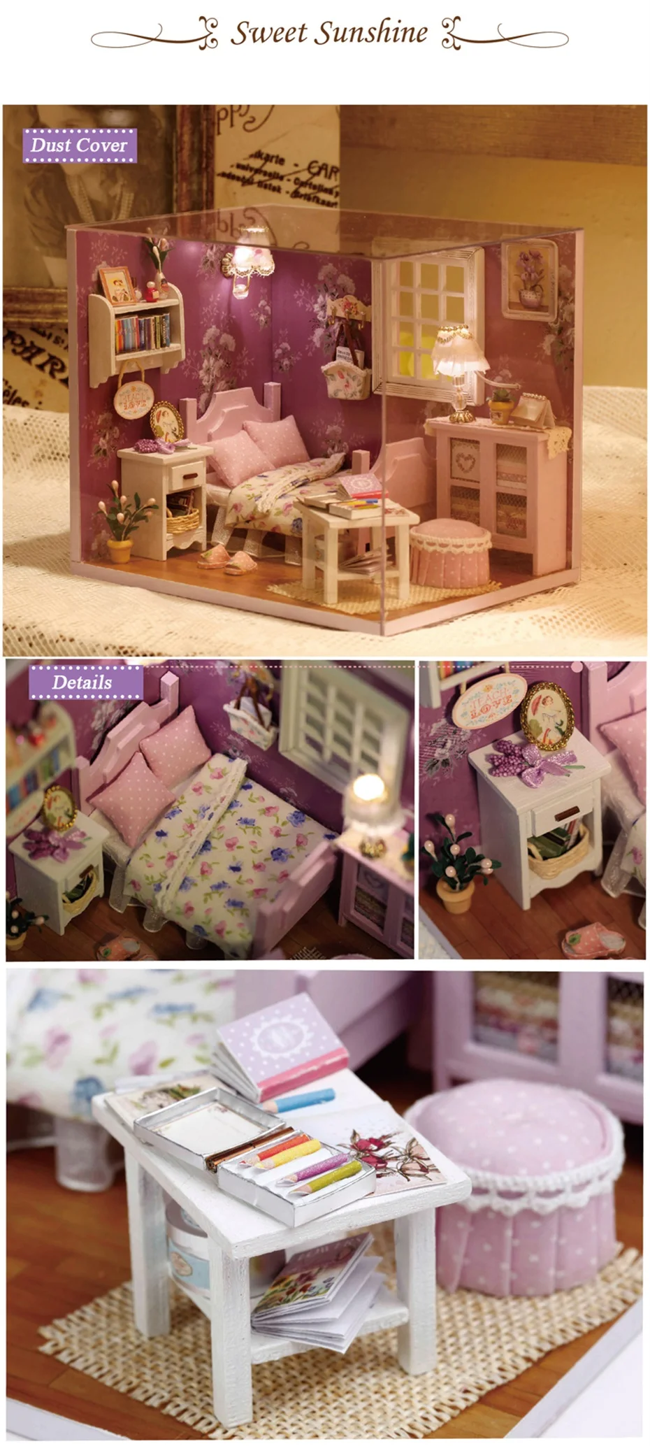 Кукольный дом мебель Diy Миниатюрный 3D Деревянный Miniaturas кукольный домик игрушки для детей подарки на день рождения ручной работы домашние игрушки