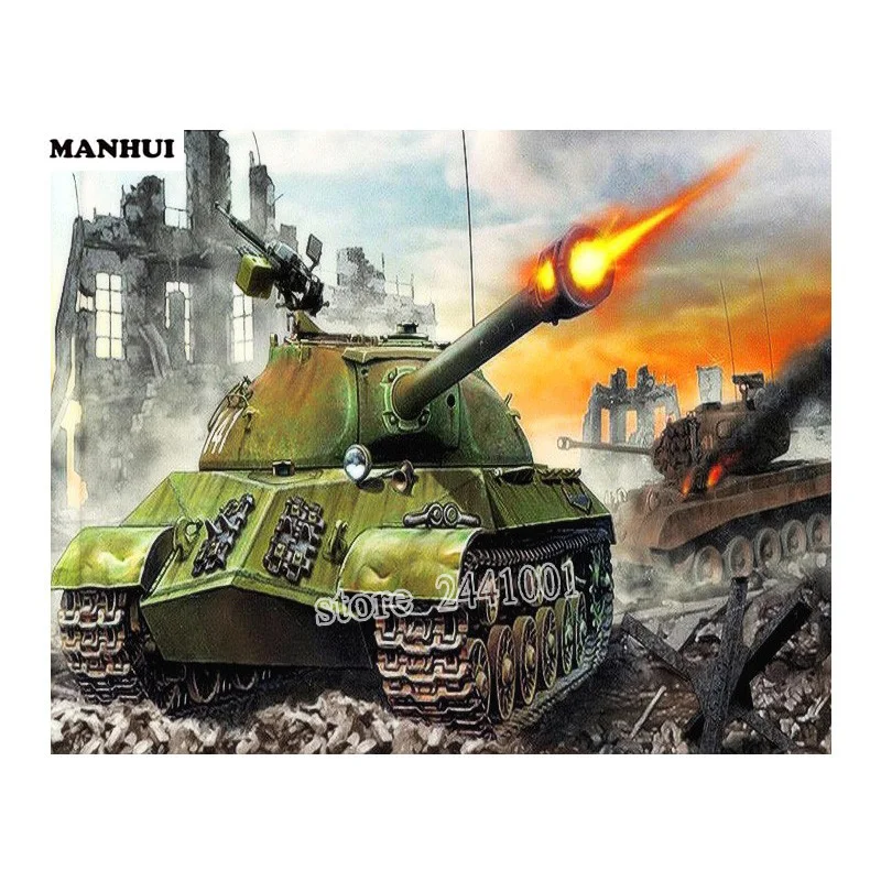 

New 5D DIY handwork sets diamond embroidery full Round drills Panzer Pattern cross stitch diamond mosaic painting AOT039