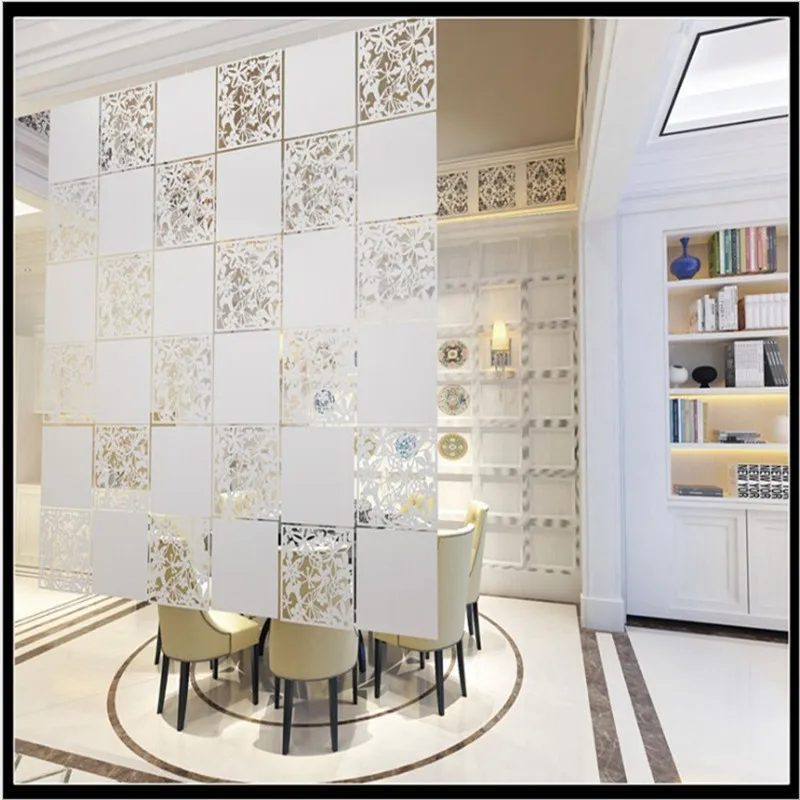 

Screen partition hollow partition board home porch hang shade bead curtain color full decoration,folding screen