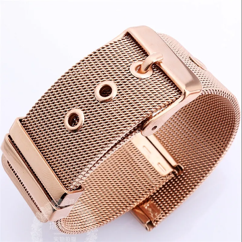 Fashion Brand Women Watches Strap high quality Stainless Steel Band Top Brand Watch Steel Mesh Belt Ladies Watch Strap