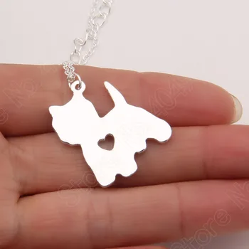 

Yorkie Necklace Yorkshire Terrier Pendant Puppy Heart Dog Memorial Pet Necklaces & Pendants Animal Christmas Gift Lead Free