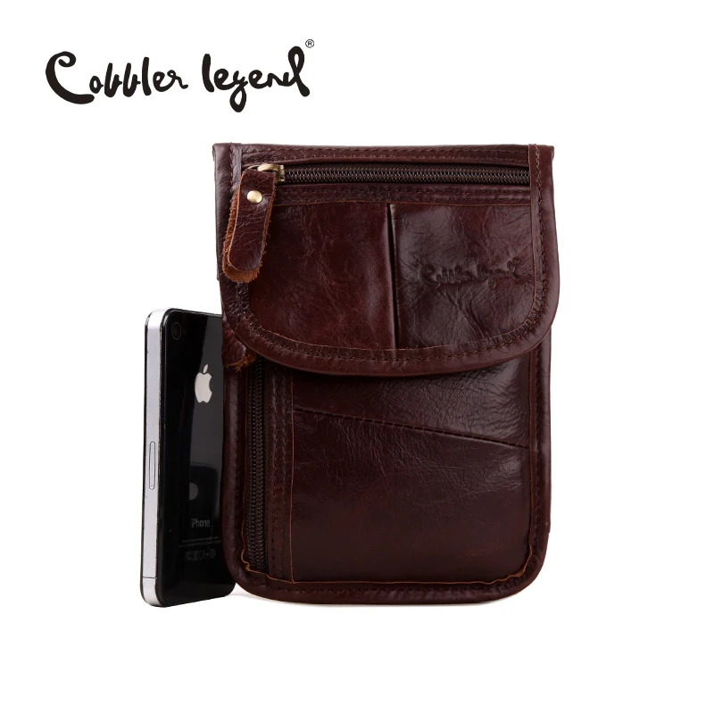 Cobbler Legend, новинка, Ретро стиль, Мужские поясные сумки для мобильного телефона, чехол для денег, для мужчин, для путешествий, поясная сумка