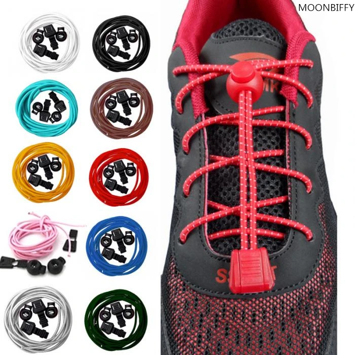 Elastic Locking Shoelaces Shoe Laces Trainer Running//Jogging//Triathlon//Sporting