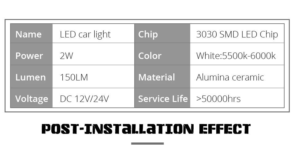 Aceersun 2pcs LED Car Reading lights C5W 31mm 36mm 39mm 41mm Canbus LED License plate light replacement light source For Ford  (3)
