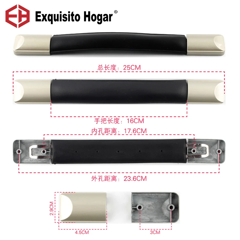 

Suitcase Pull Rod Box Handle Fitting Pull Rod Handle Suitcase Fix Holders Box Pull Carry Strap Luggage Repair Handle Part