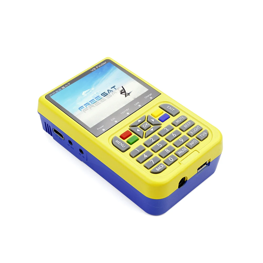 

V8 Finder V-71 HD Fully DVB status panel display directly Support AV in and AV/HDMI out function DVB-S/S2 NTSC searcher Digital