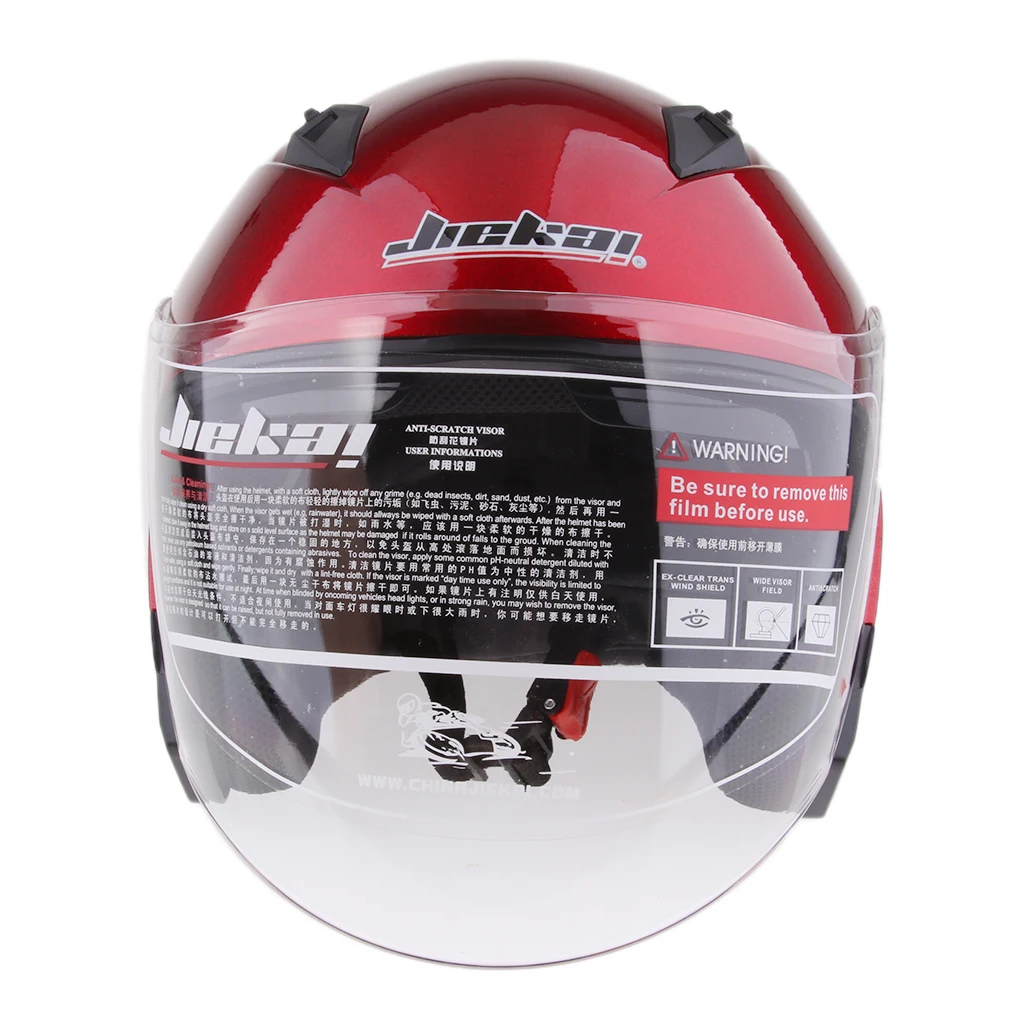  1 Piece  ABS plastic Motorcycle 3/4 Open Face Helmet with Full Face Shield Visor Sun Shield Full Face Helmet 