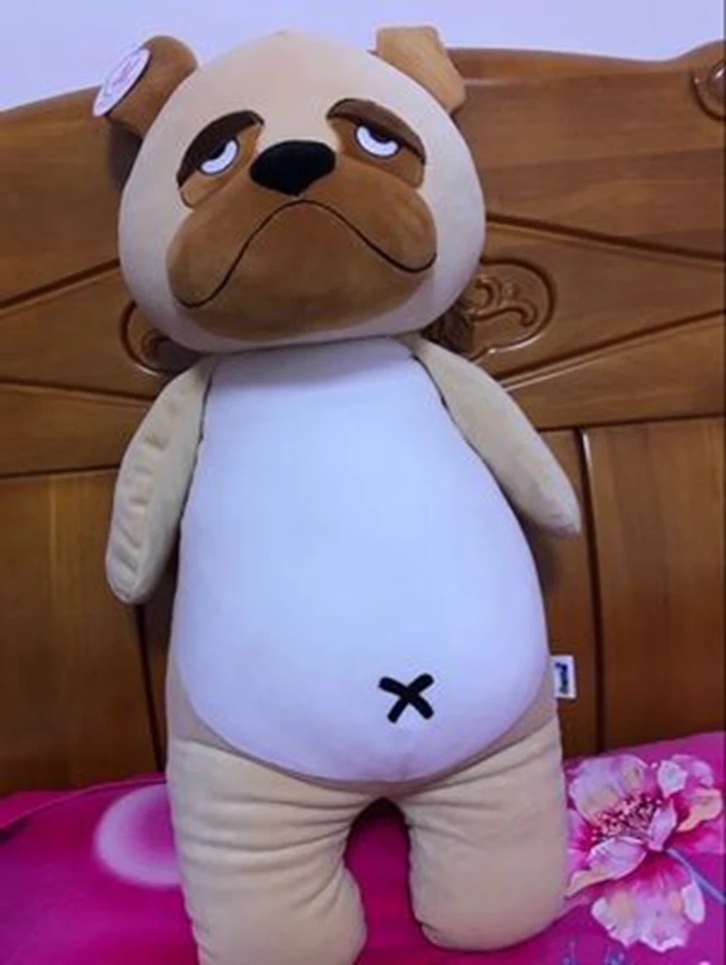 pop soft cartoon husky plush toy stuffed anime Shiba Inu  Bulldog Pugs Dachshund doll animals pillow gift for kids 31inch 80cm DY61956(25)