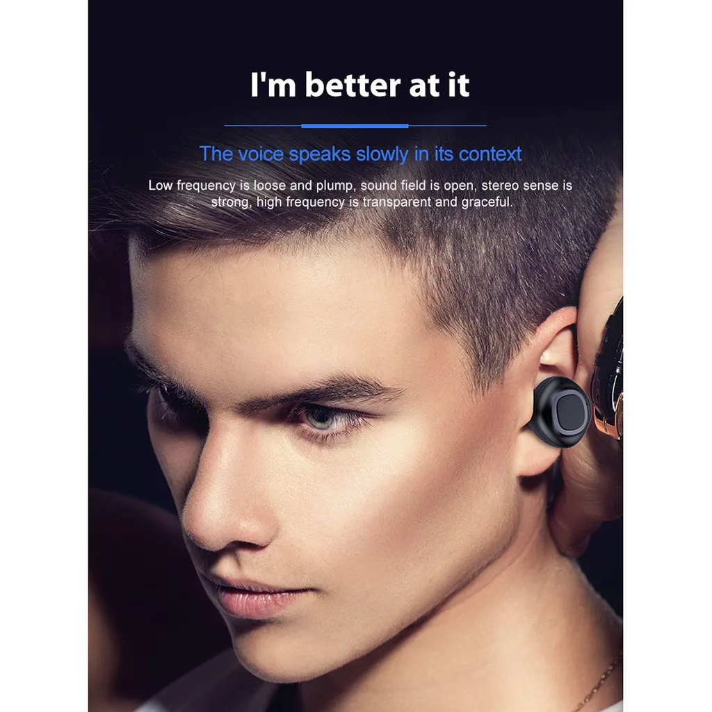 V09A беспроводные, зеркально-симметричные Bluetooth 4,2 наушники-вкладыши стерео наушники Спортивная гарнитура 16