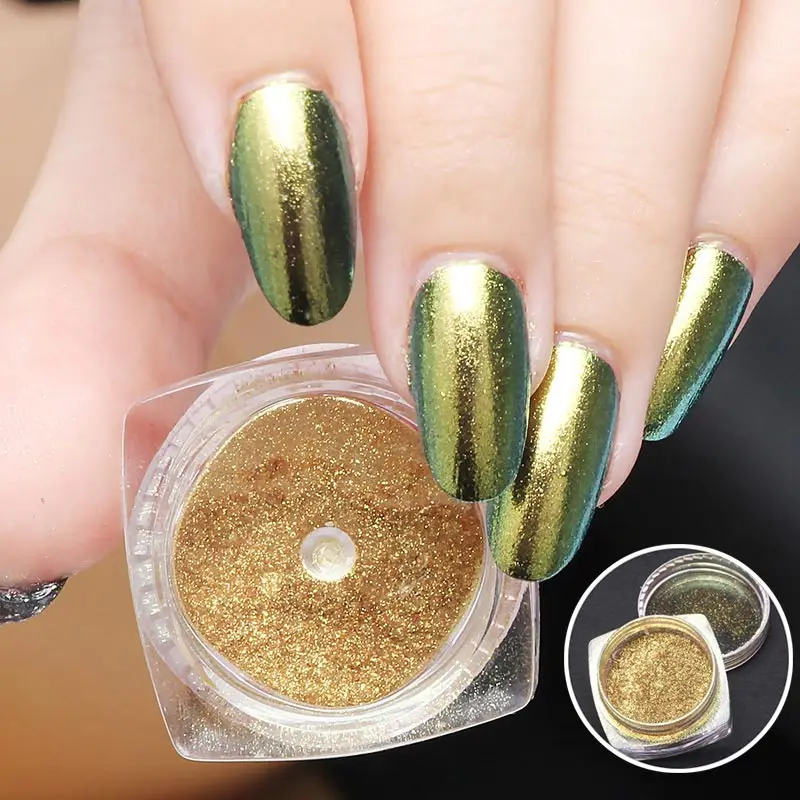 Fashion Style Nail Acrylic Powders Shinning Nail Art DIY Chrome Pigment