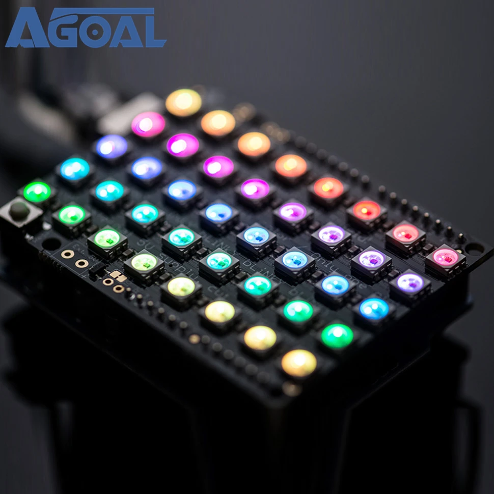 CJMCU 40 бит 5x8 WS2812B 5050 RGB светодиодный драйвер макетная плата 5*8 Бесплатная доставка |
