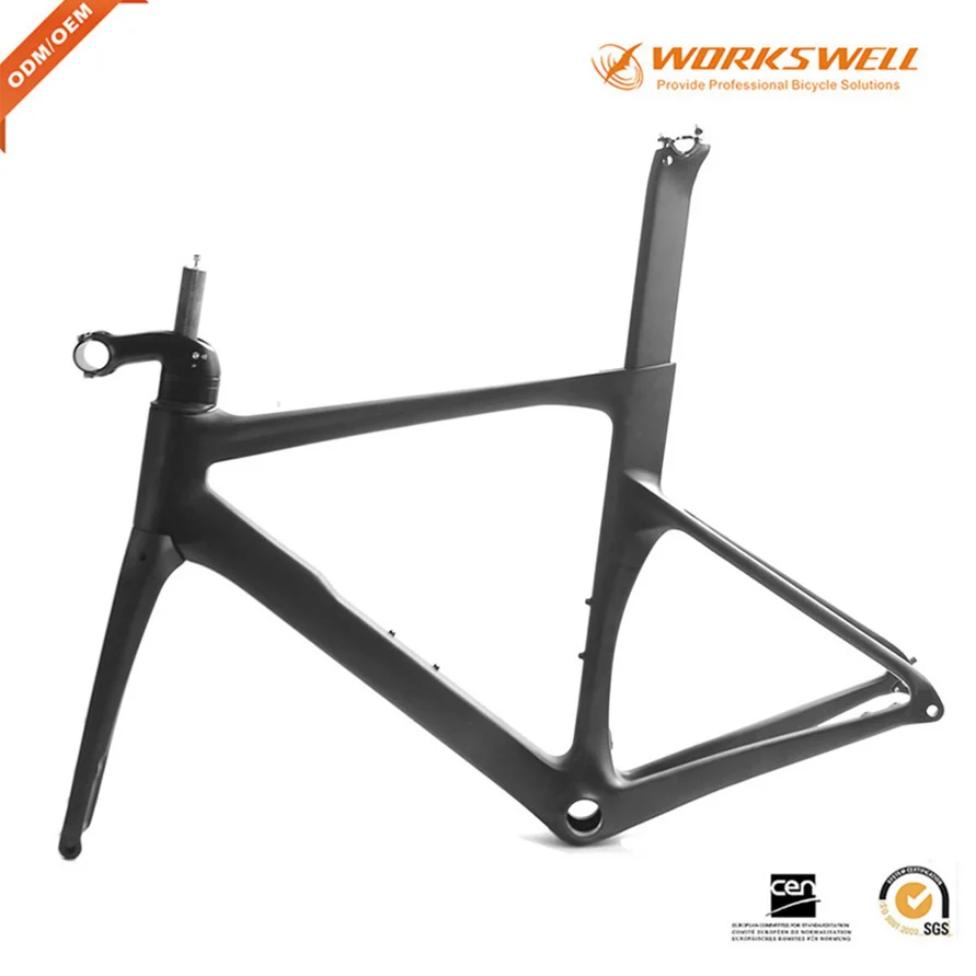 Workswell bikes DI2 carbon aero bicycle frame disc brake carbon road