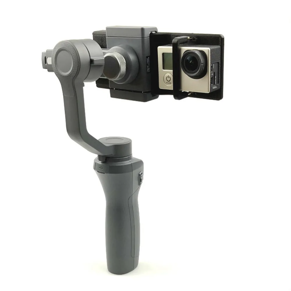 For Gopro Hero Action Xiaomi Yi Camera Mount Stand Bracket Plate Clip Adapter for DJI osmo mobile 2/1 Handhold Gimbal Stablizer