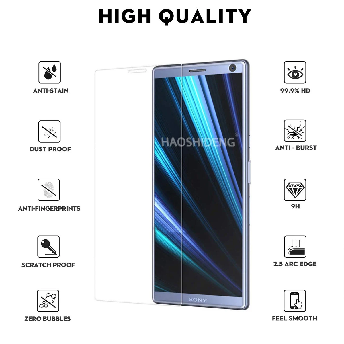 2 шт./партия для sony Xperia XZ4 закаленное стекло 9 H Высококачественная Защитная пленка