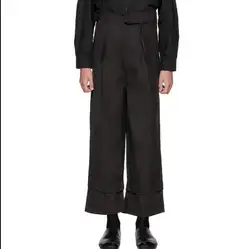 27-44 Новый 2018 мужская одежда стилист личности повседневные штаны осенние мужские широкие брюки размер pantsplus певица костюмы