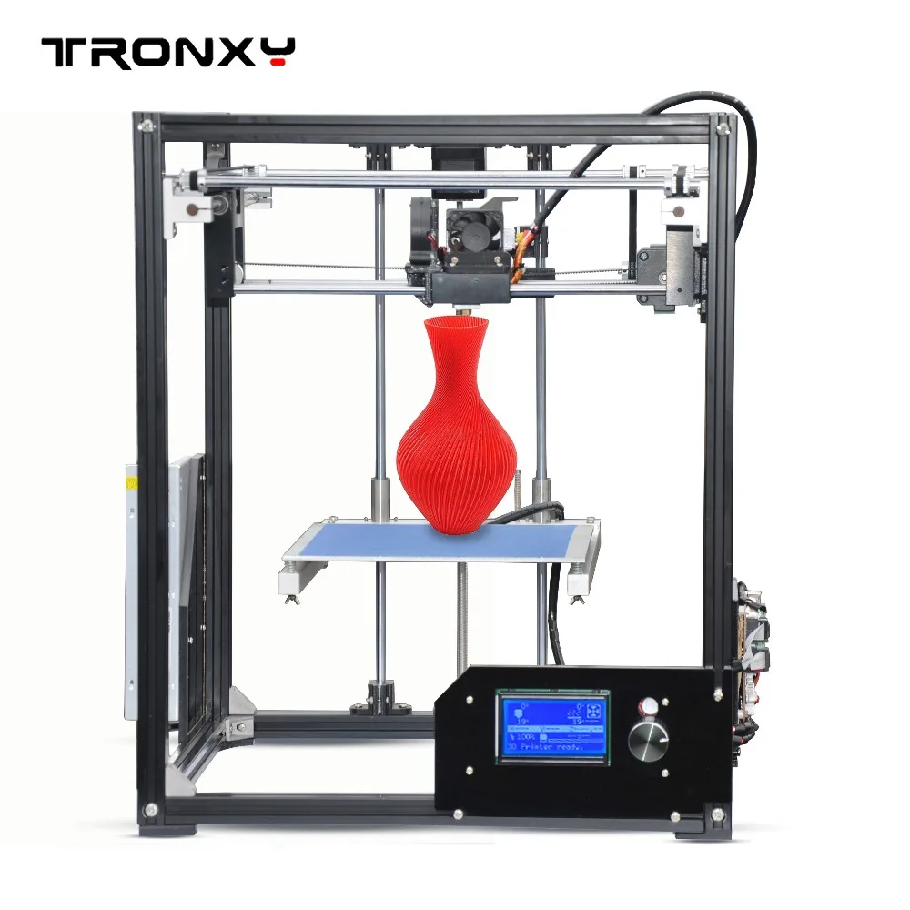 Tronxy X5 Алюминиевый профиль коробка DIY 3d Принтер Комплект Металл FDM технология печати высокое качество большой размер печати 12864p lcd