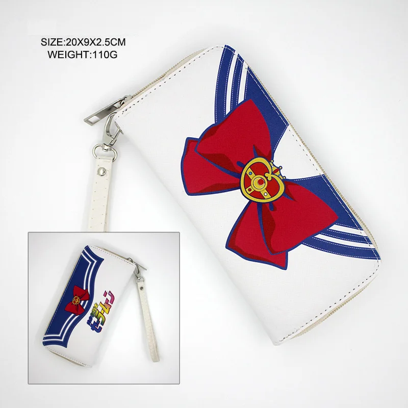 

Anime Sailor Moon Women's Long Wallet Synthetic Leather Purse with Card Holder
