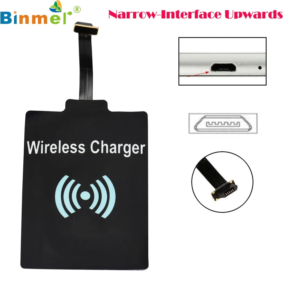 

Binmer Universal QI Wireless Charging Receiver Charger Module For Micro USB Mobile Phone LJJ0112 Drop Ship