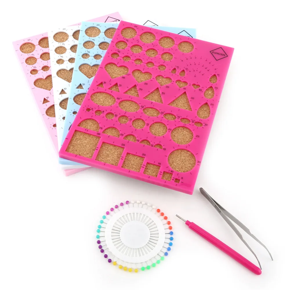 Colors Diy Paper Quilling Tools Set Template Mould Board Tweezer Pins