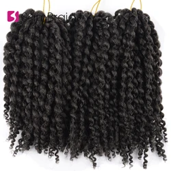 SAMBRAID Kinky Curly Crochet Hair Marlybob Crochet Braids 8 inch Synthetic Hair Extensions 3pcs/set Ombre Braiding Hair SAMBRAID Kinky Curly Crochet Hair Marlybob Crochet Braids 8 inch Synthetic Hair Extensions 3pcs/set Ombre Braiding Hair