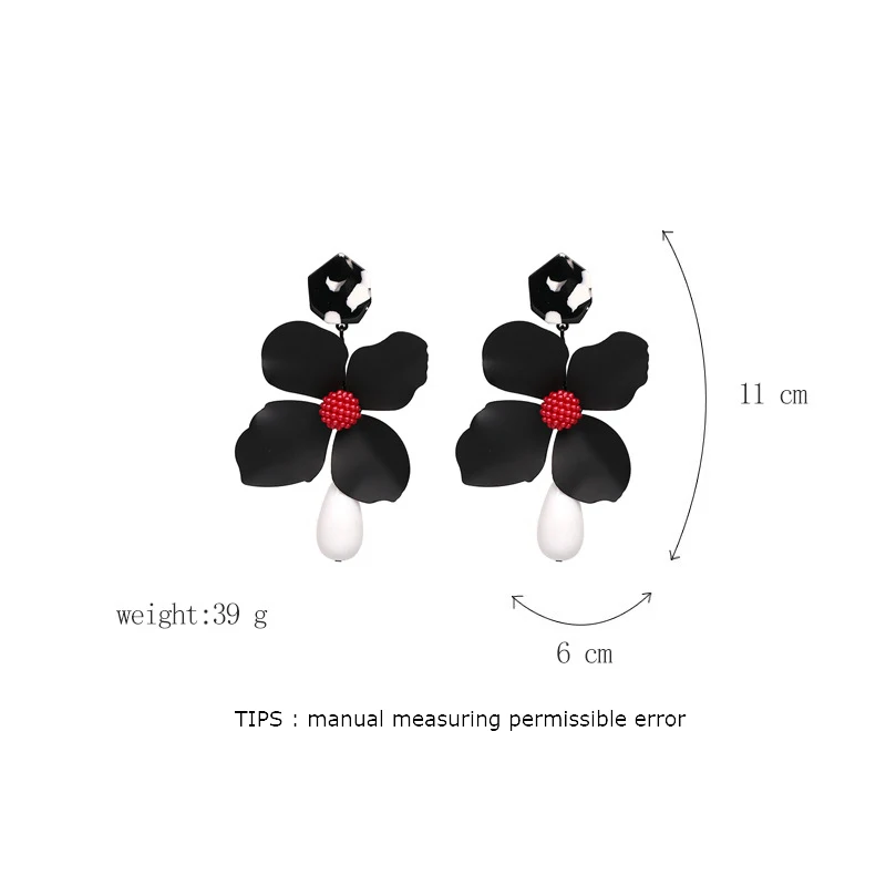 Big Earings Flowers Jewelry 2018 Trendy Earrings Boho Vintage Indian Ethnic Dangle Charms Big Flower Earrings For Women