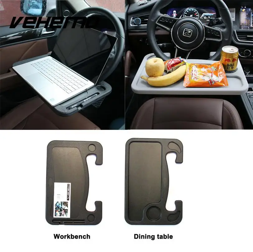 Car Laptop Stand Notebook Desk Steering Wheel Tray Table Food/drink