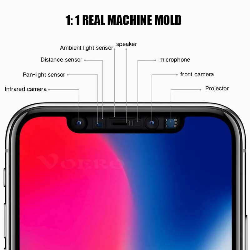 5D закаленное стекло с полным покрытием экрана для Apple iPhone X 8 7 6 S Plus 10 3D защитная
