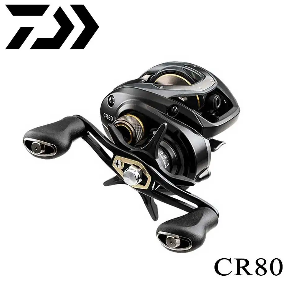 Новая Рыболовная катушка DAIWA CR80/CC80 baitcasing, 7 кг, мощность 195 г, легкий вес, снижение сопротивления, конструкция, прочность тела, плавно