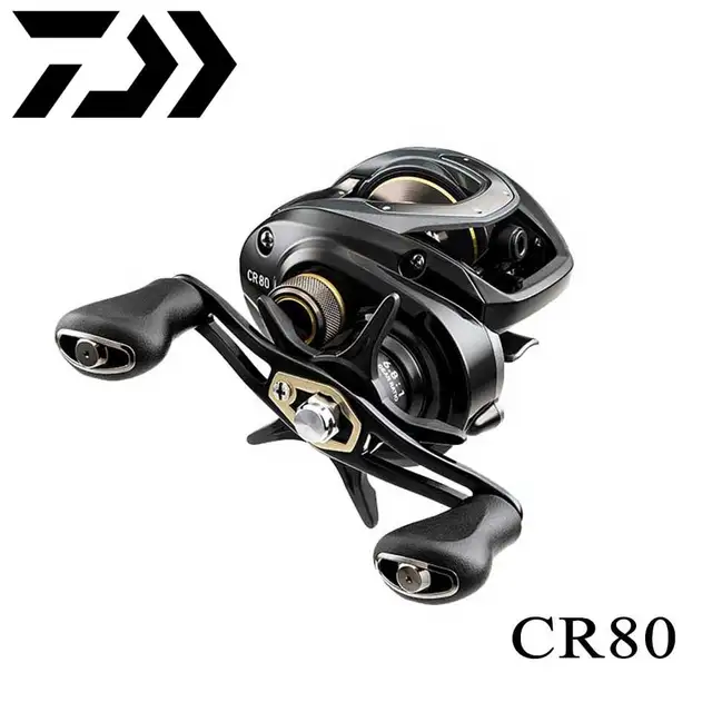 Best Price New DAIWA CR80/CC80 Baitcasting fishing reel 7kg Power 195g Light weight Reduce resistance Design strength body Smoothly Best Price New DAIWA CR80/CC80 Baitcasting fishing reel 7kg Power 195g Light weight Reduce resistance Design strength body Smoothly