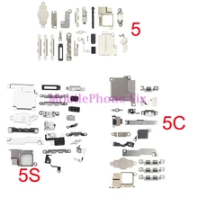 50 пакетов/лот полный набор внутренних аксессуаров для iPhone 5 5S 5C полный маленький металлический крепежный держатель внутренние части