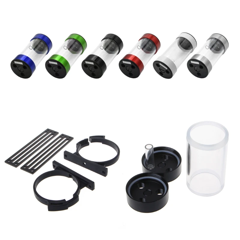 

Cylindrical Water-Cooled Tank G1/4 Acrylic Water Coolant Cooling Reservoir