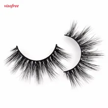 Visofree норковые ресницы ручной работы накладные ресницы 3D норковые ресницы черные накладные ресницы, пучок накладные макияж ресниц многоразового использования, ненатуральные искусственные D125