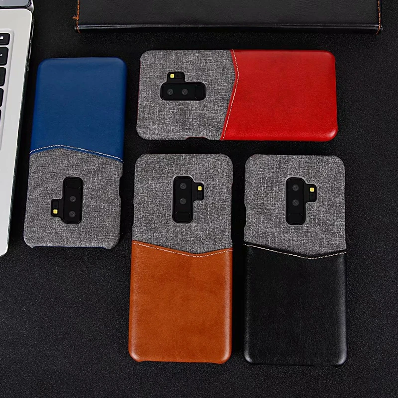 Чехол накладка для Samsung Galaxy S8 S9 S10 Plus из ПУ кожи|Бамперы| |