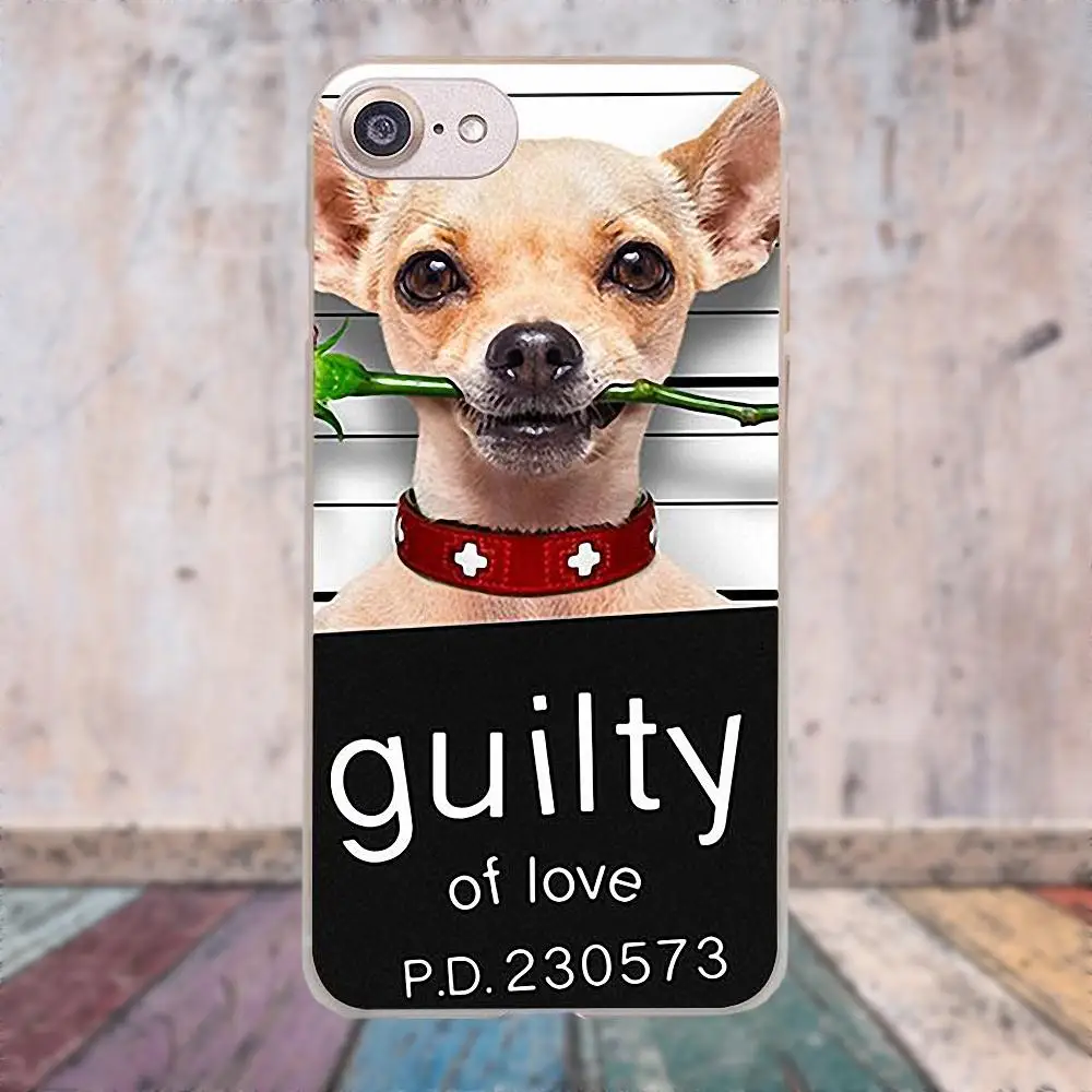 Love Чихуахуа собака щенок для Apple iPhone 4 4S 5 5C SE 6 6S 7 8 Plus X для LG G3 G4 G5 G6 K4 K7 K8 K10 V10 V20 чехол для телефона - Цвет: as picture