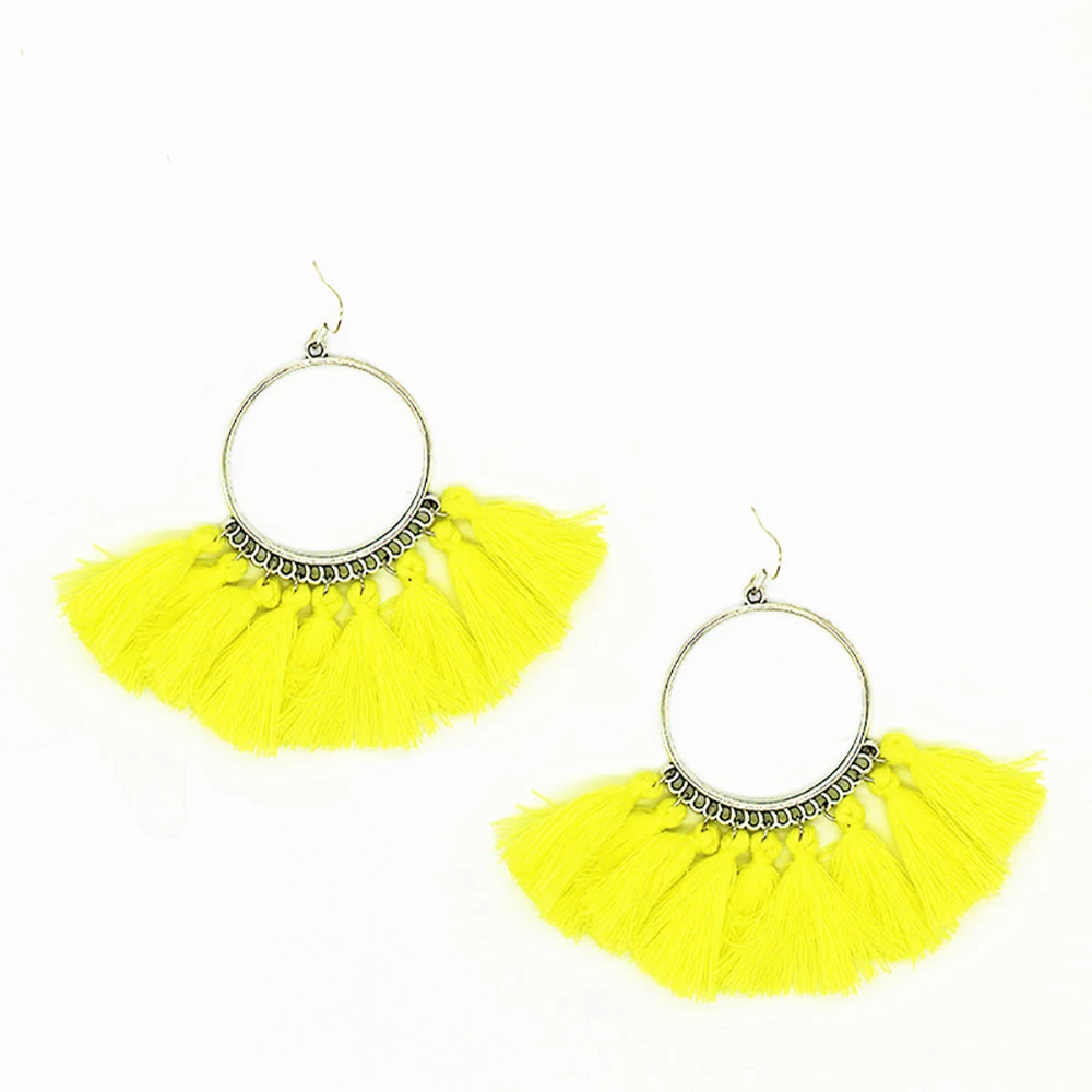bls-miracle-fashion-jewelry-accessories-National-silver-color-sector-colorful-tassel-Dangle-earring-best-femme-gift (4)