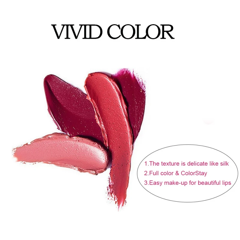 2019 1PC Bullet Shaped Lipstick Waterproof Non-Stick Cup Long Lasting Colorfast Matte Lipstick 2019 1PC Bullet Shaped Lipstick Waterproof Non-Stick Cup Long Lasting Colorfast Matte Lipstick