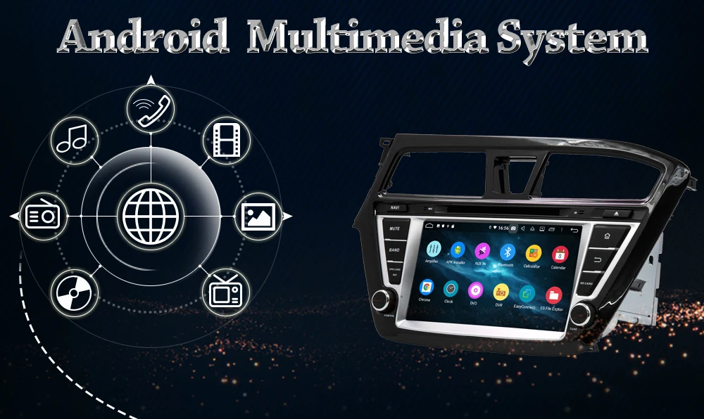 Discount Owtosin 2 din Android 9.0 Car DVD Radio For Hyundai I20 2014 2015 2016 2017 2018 Car GPS Navigation Autoradio 4GB RAM 32GB ROM 2